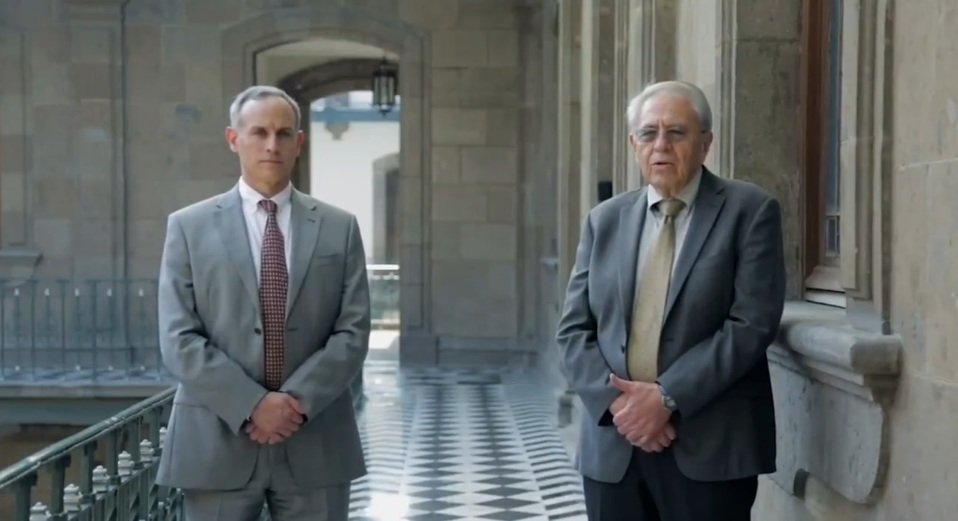 Hugo López-Gatell y Jorge Alcocer. (Captura)