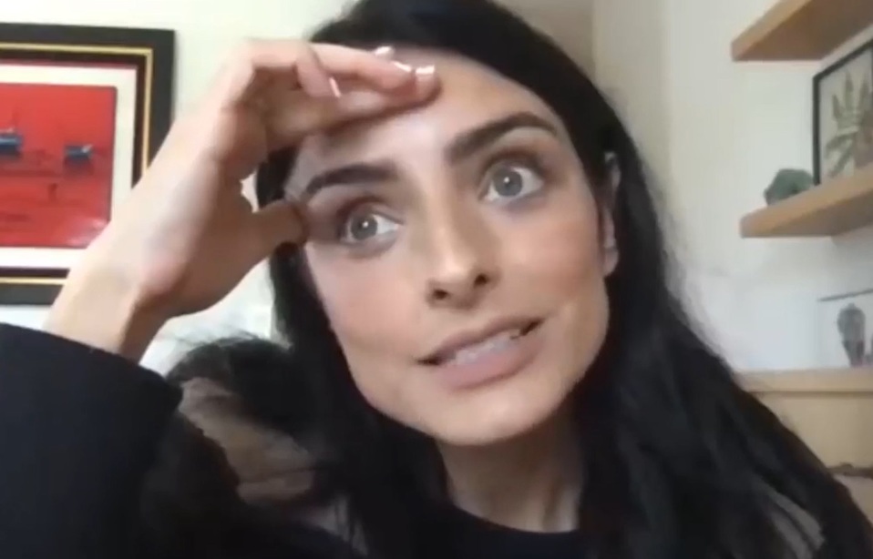 ¿Aislinn Derbez tuvo problemas con el alcohol? (Captura)