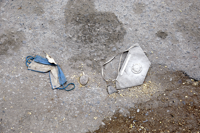 Basura por coronavirus. (Rolando Riestra)