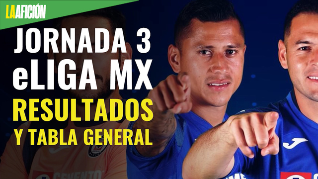Resultados y tabla general tras la jornada 3 de la eLiga MX
