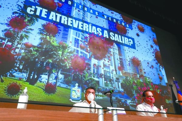 La conferencia de prensa de ayer fue encabezada por el gobernador Jaime Rodríguez y el secretario Manuel de la O. ROBERTO ALANÍS