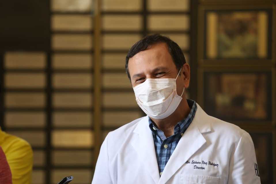 Edelmiro Pérez, titular del Hospital Universitario. Foto: Jorge López.