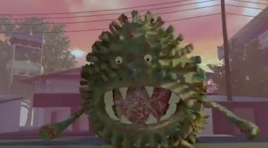 El monstruo coronavirus (Twitter).