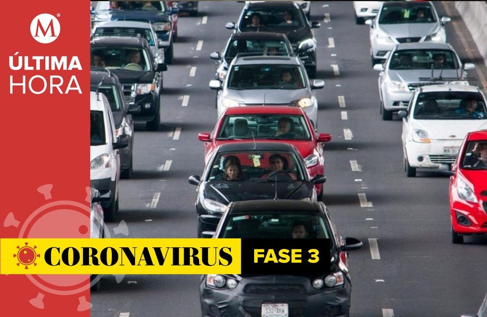 Hoy No Circula CdMx ante Fase 3 de coronavirus