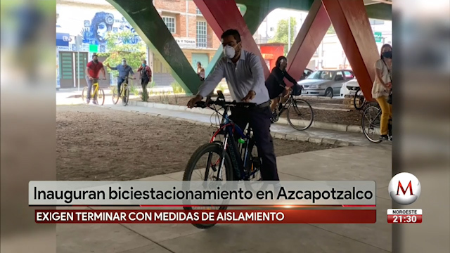 Inauguran bici estacionamiento en Azcapotzalco