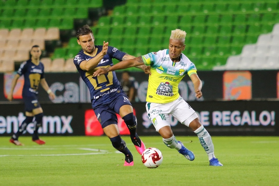 León vs Pumas antes del parón por covid-19 (Imago7)