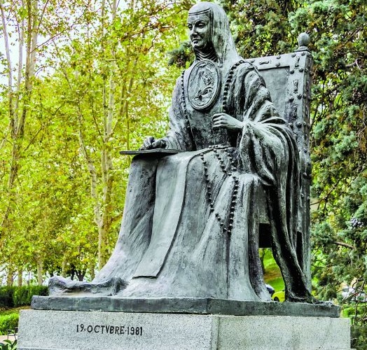 Monumento a la Décima Musa, donado a Madrid por el gobierno de México en 1981. Shutterstock