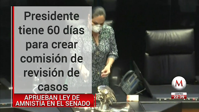 Senado aprobó en lo general la Ley de Amnistía