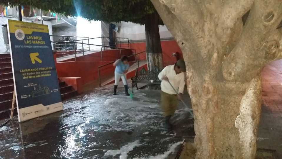 El lavado se hace por la noche para no afectar la circulación