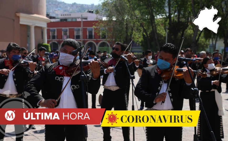 Manifestación de músicos para solicitar apoyo por contingencia. (Jorge Sánchez)