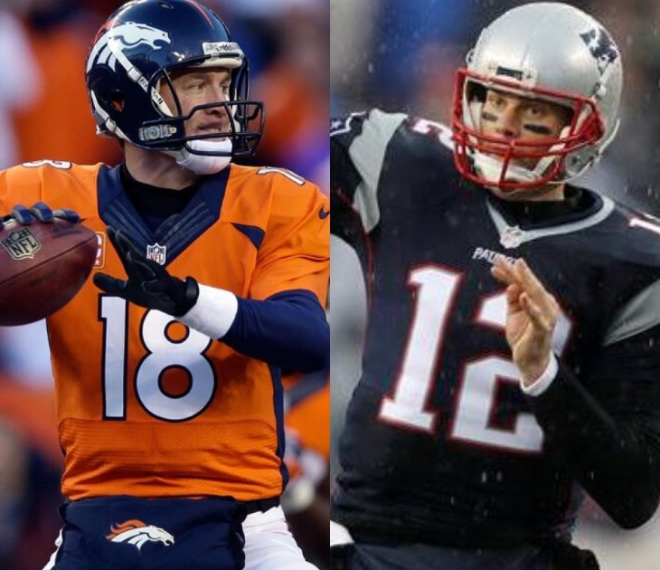 Peyton Manning y Tom Brady (AFP/EFE)