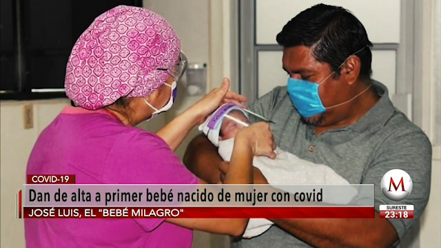 Dan de alta a bebé de mujer que murió de covid-19 en Coahuila