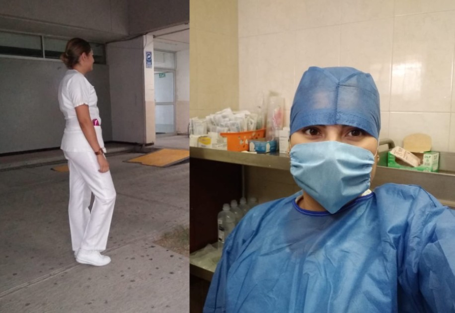 Angélica pone en riesgo su integridad y salud a fin de salvaguardar la salud. (Especial)