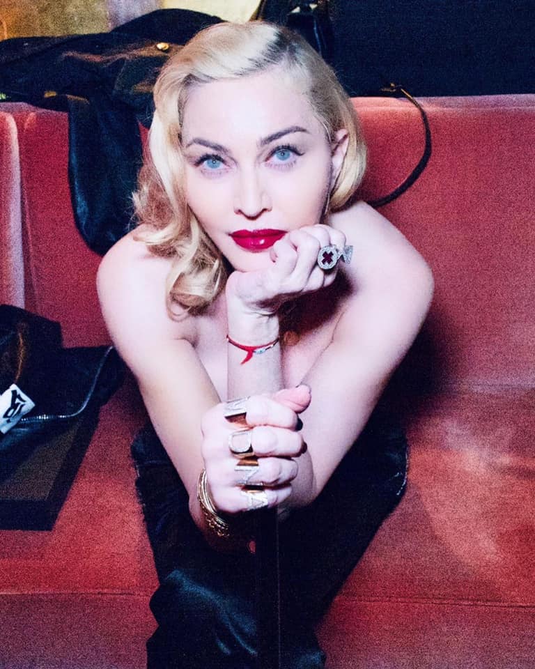 La cantante se sumó  para combatir la propagación del covid-19 (Madonna).