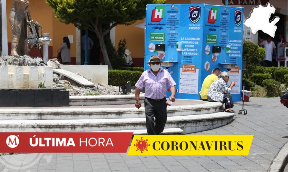 Gobierno coloca lavamanos comunitarios en Mineral del Monte. (Jorge Sánchez)