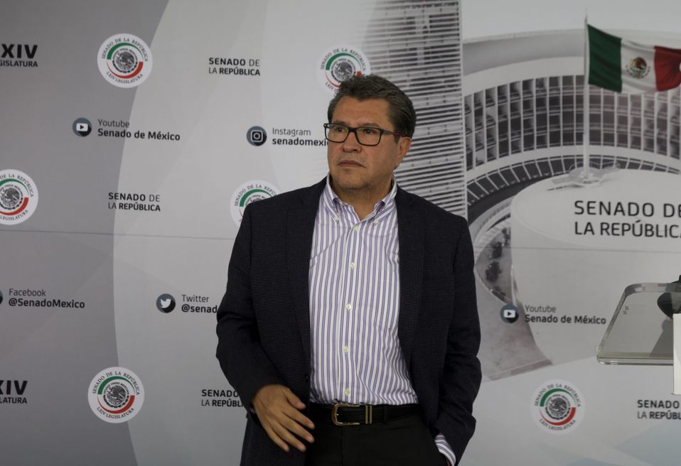 Ricardo Monreal encabezó una conferencia de prensa en la Cámara de Senadores. (Cuartoscuro)