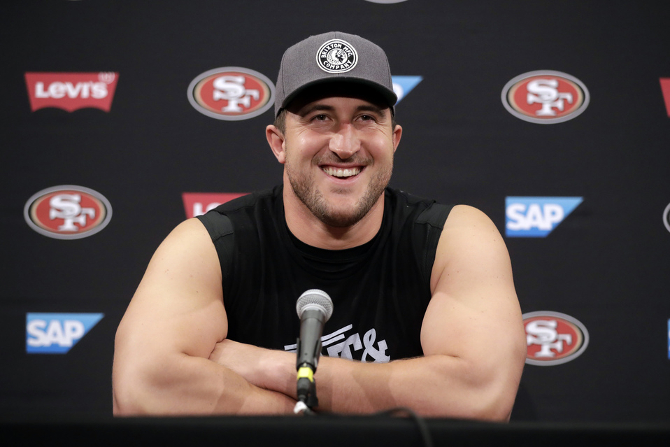 Joe Staley, tackle de 49’s anuncia su retiro de la NFL (AP)