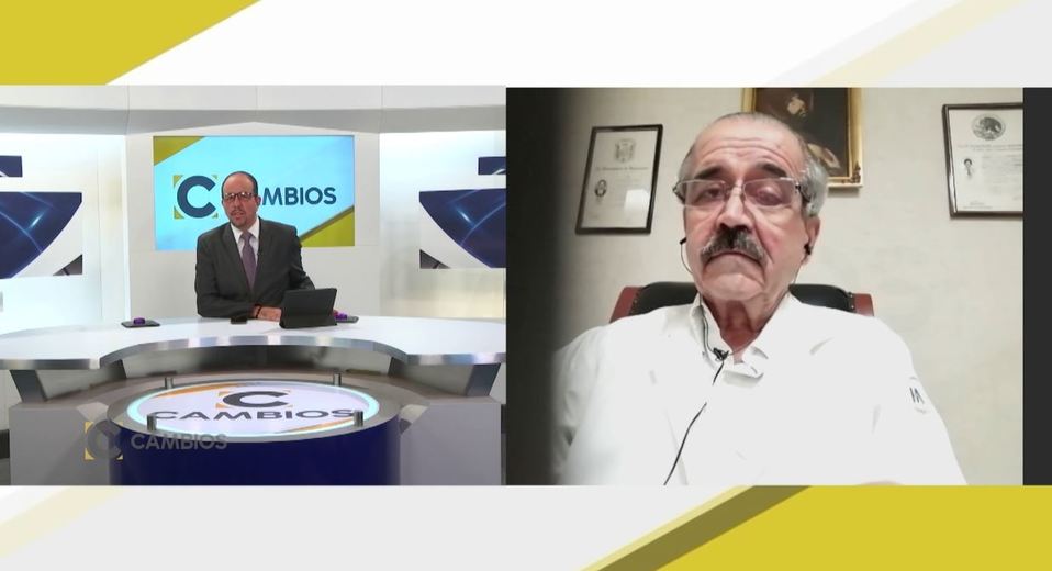 Doctor Córdova Villalobos en el programa Cambios conducido por Miguel Ángel Puértolas