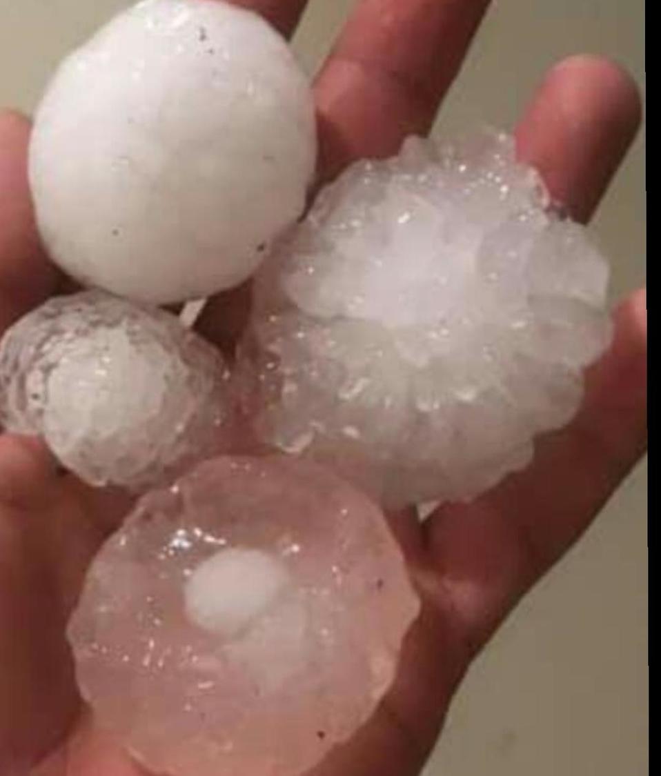 Granizada inusual causa daños en Doctor Mora