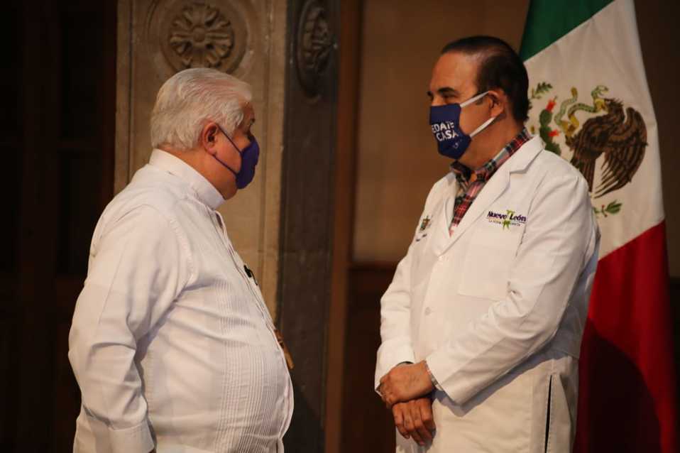 Manuel de la O Cavazos, titular de Salud no especificó el sexo del elemento de la AEI que tiene coronavirus. Foto: Roberto Alanís