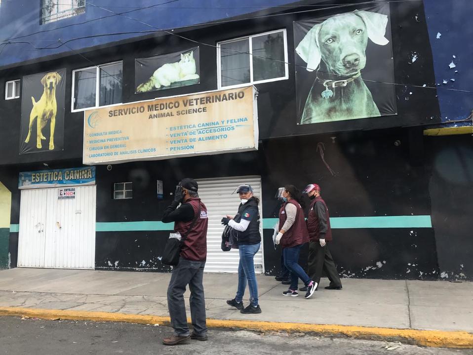 Personal de vía pública resguarda la zona para evitar que comerciantes se instalen.
