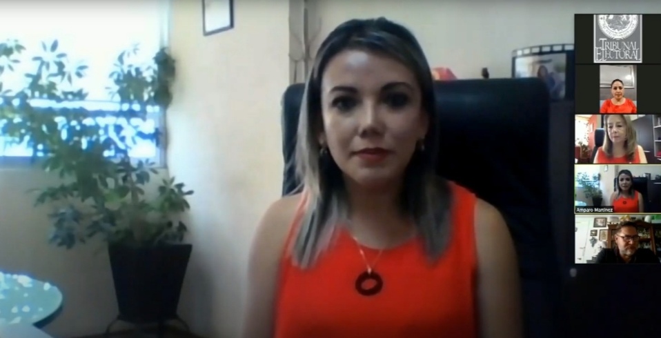 Sesión vía remota de los magistrados electorales del estado. (Cortesía)