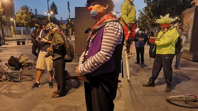 Por segunda ocasión, artistas urbanos protestan en Palacio Nacional