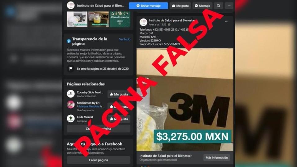Publicación en página falsa del Insabi. (Twitter | @INSABI_mx)