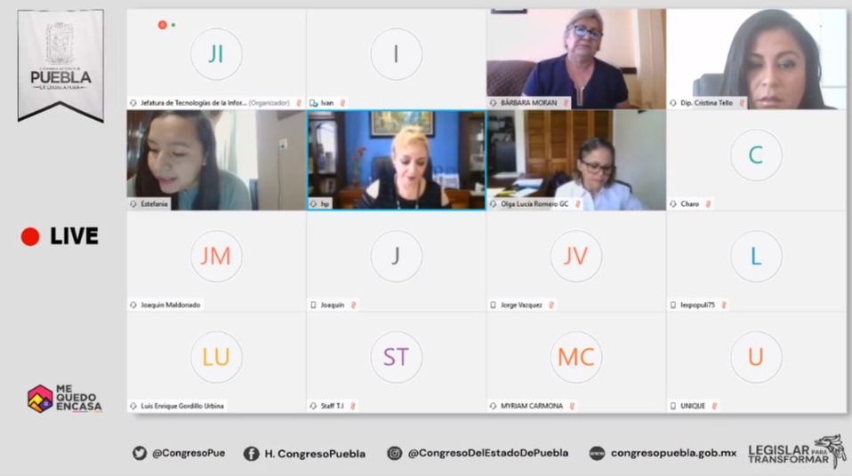 Comisión de Salud del Congreso Local en sesión virtual. (Especial)