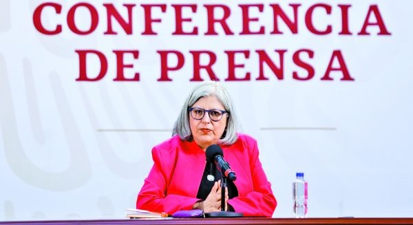 La funcionaria federal estuvo por la mañana en Palacio Nacional. Nelly Salas