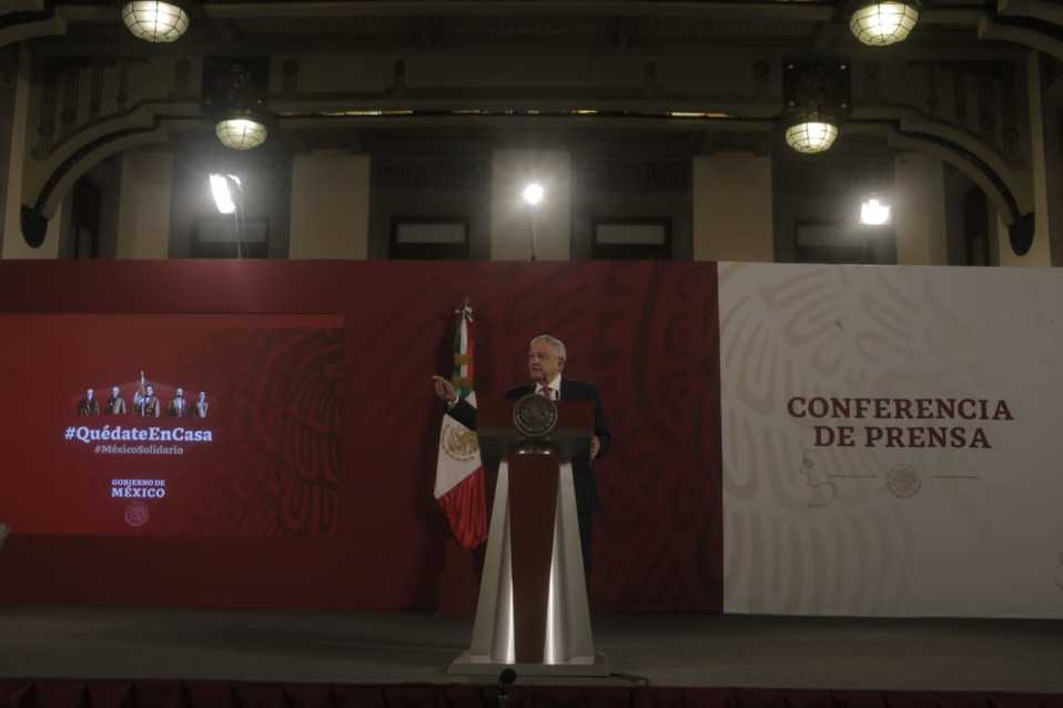 Inicia en Palacio Nacional, la conferencia matutina del Presidente. (Ariana Pérez)