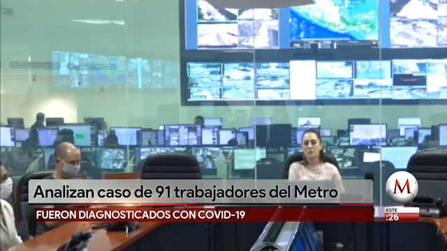 Aumentan a 91 los casos de covid-19 en Metro de CdMx
