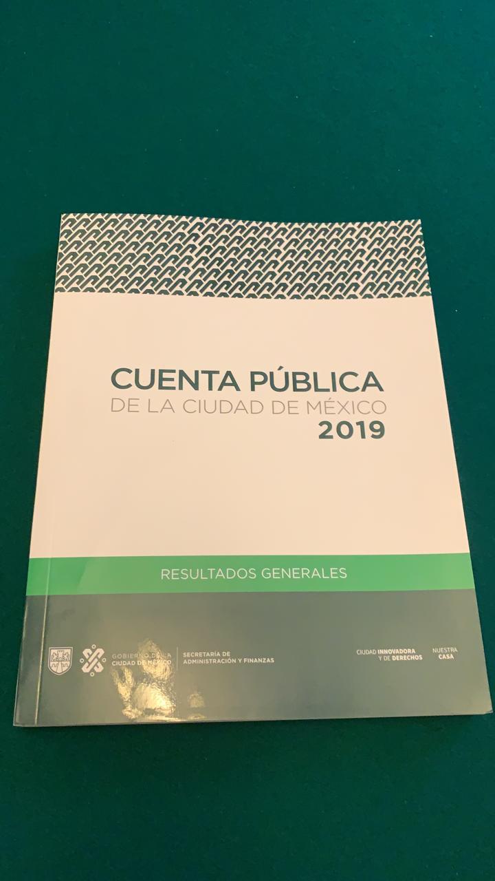 Cuenta Pública 2019 de CdMx. (Cinthya Sttetin)