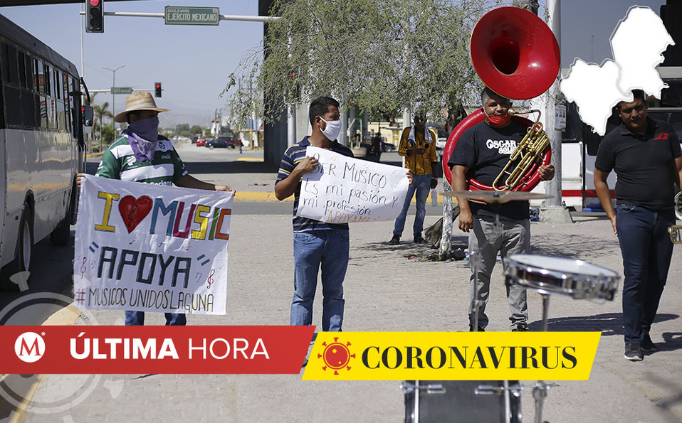 Manifestación de músicos sin trabajo en La Laguna. (Rolando Riestra)