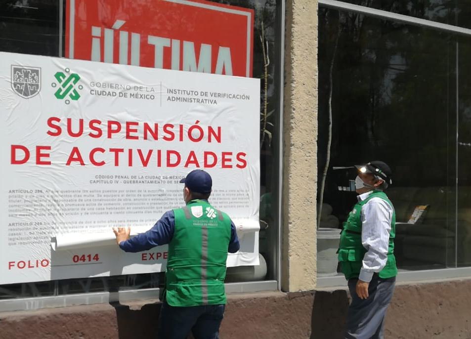 Clausuran cuatro negocios no esenciales durante emergencia sanitaria (Especial)