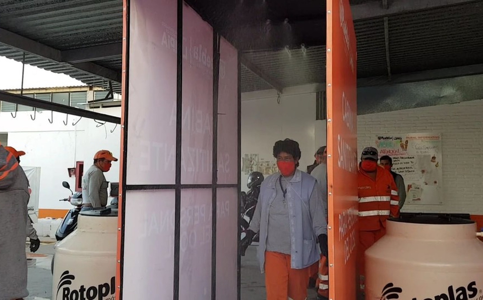 Invierten 112 mil pesos en cabinas desinfectantes para trabajadores de OOSL. (Especial)
