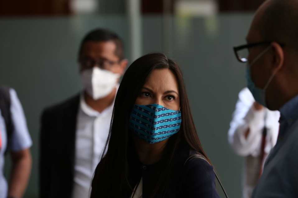 La presidenta de la Cámara de Diputados, Laura Rojas, previo a la sesión. (Octavio Hoyos)