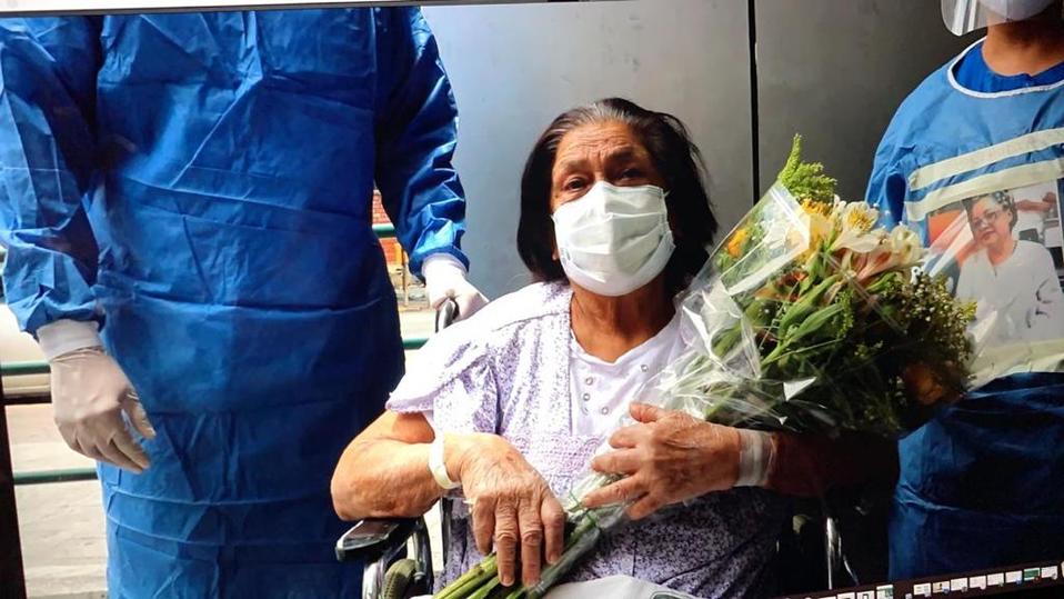 La mujer de 84 años ganó la batalla contra covid-19 (Especial)