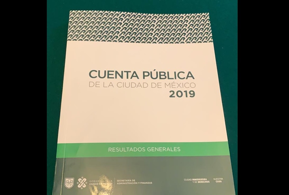 La Cuenta Pública 2019 fue entregada ayer al Congreso de CdMx. | Twitter @Congreso_CdMex