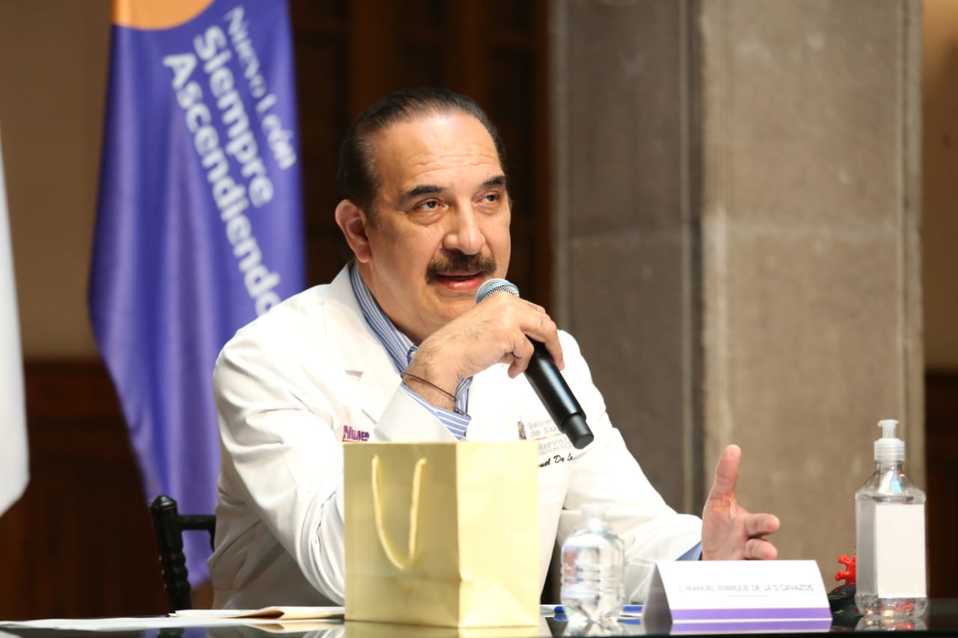 El secretario de Salud de Nuevo León, Manuel de la O Cavazos. Foto: Jorge López