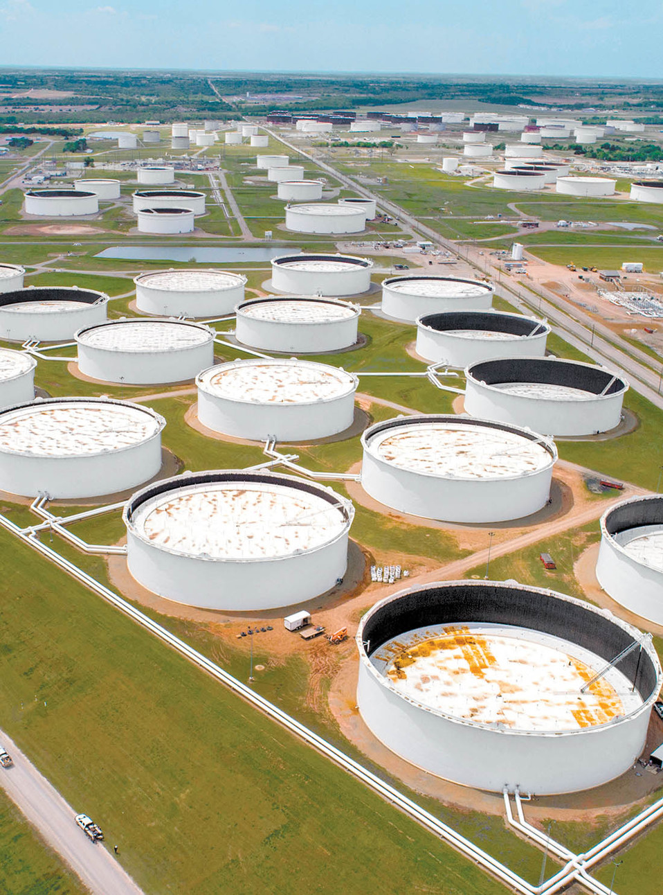Los comercializadores tenían que recibir la entrega de petróleo en Cushing, Oklahoma. (Reuters)