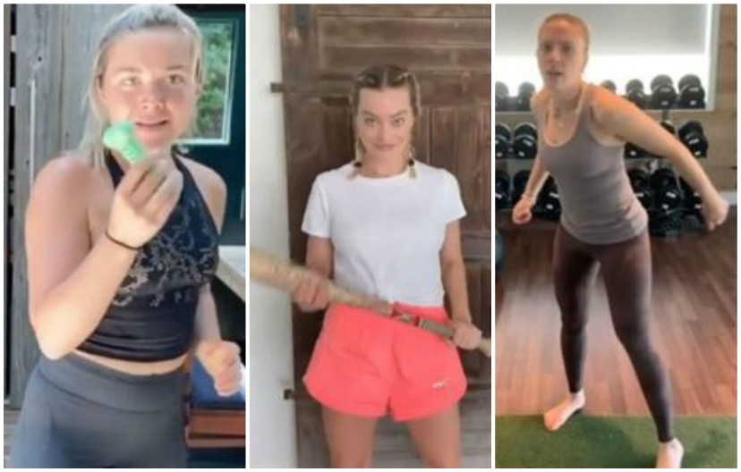 Las estrellas participaron el reto creado por la actriz y doble de acción Zoë Bell. (Especial)