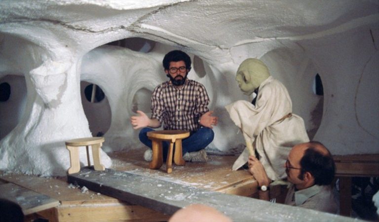 George Lucas y Yoda (The Star Wars Archive).