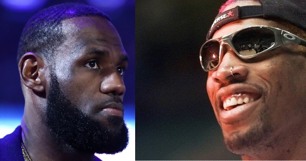 LeBron James y Dennis Rodman (Reuters / Instagram @dennisrodman)