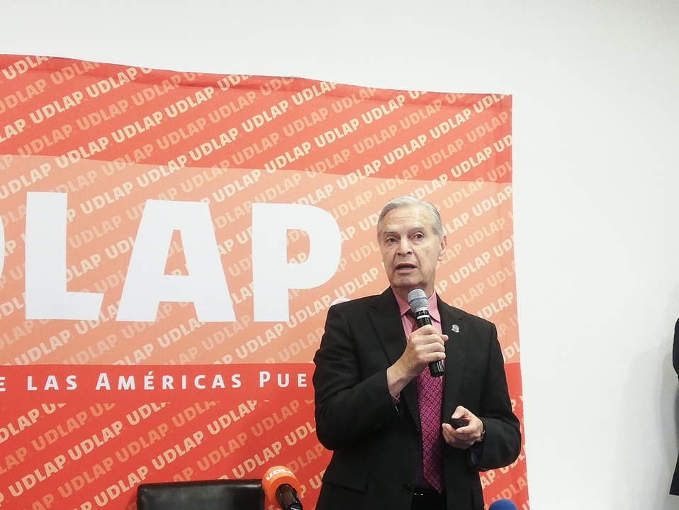Luis Ernesto Derbez Bautista, rector de la Universidad de las Américas Puebla. (Jaime Zambrano)