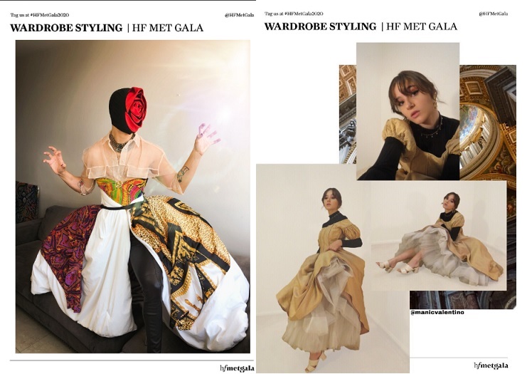 Met Gala 2020 tuvo una dinámica virtual donde varios usuarios compartieron diseños y vestuarios (Twitter)