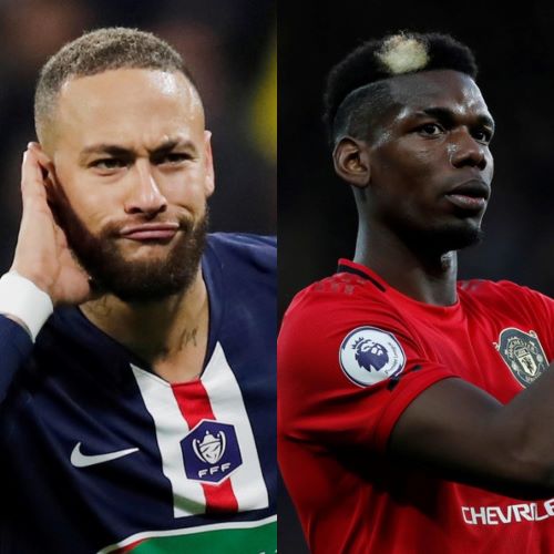 Neymar y Paul Pogba (Reuters)