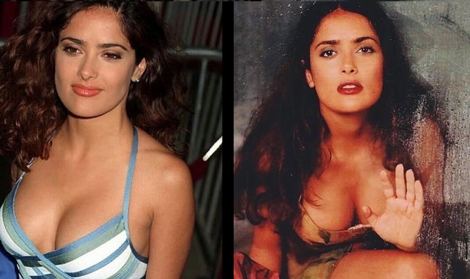 Salma Hayek presume sus canas durante esta cuarentena. (Instagram)