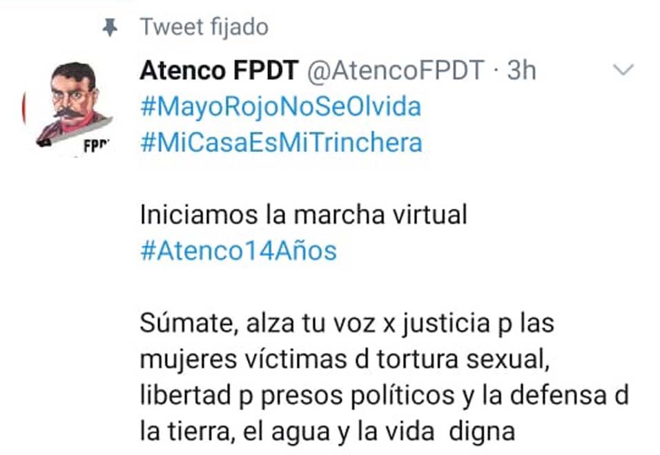 Señalaron que debido a las medidas sanitarias no pudieron salir a las calles como en otros años. (Especial)