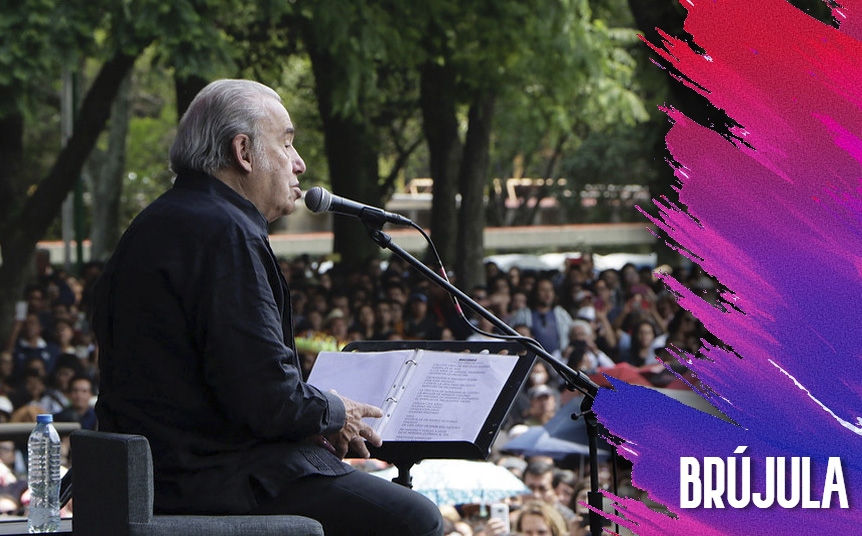 El cantautor mexicano Óscar Chávez durante su emblemática presentación el 27 de julio de 2019 (Foto: Cortesía)